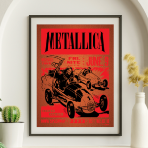 Metallica - Iowa Speedway Newton IA June 9 2017 COPPER VARIANT - Live Concert Poster Wall Art Print - 158244