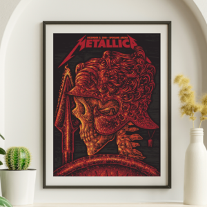 Metallica - Spokane Arena Spokane WA December 2 2018 - Live Concert Poster Wall Art Print - 158245