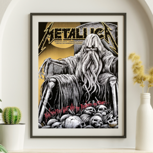 Metallica - United Supermarkets Arena Lubbock TX March 2 2019 - Live Concert Poster Wall Art Print - 158248