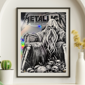 Metallica - United Supermarkets Arena Lubbock TX March 2 2019 FOIL - Live Concert Poster Wall Art Print - 158250