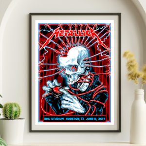 Metallica - NRG Stadium Houston TX June 11 2017 - Live Concert Poster Wall Art Print - 158251