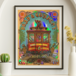 Dead and Company - Golden Gate Park August 1 2025 Day 1 NOT FOIL - Live Concert Poster Wall Art Print - 131136
