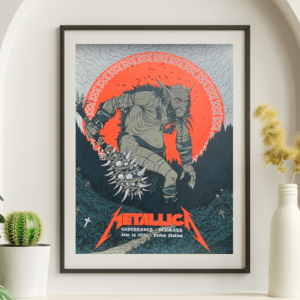 Metallica - Parken Stadium Copenhagen Denmark June 14 2024 - Live Concert Poster Wall Art Print - 158252
