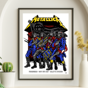 Metallica - Gillette Stadium Foxborough MA - Live Concert Poster Wall Art Print - 158254