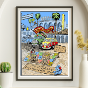 Dead and Company - The Forum Los Angeles CA December 28 2019 - Live Concert Poster Wall Art Print - 131203