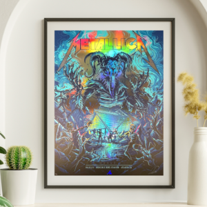 Metallica - Mercedes Benz Stadium Atlanta GA June 3 2025 FOIL 2 - Live Concert Poster Wall Art Print - 158262