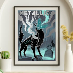 Metallica - PGE Narodowy Warszawa Poland August 21 2019 BLUE VARIANT - Live Concert Poster Wall Art Print - 158265