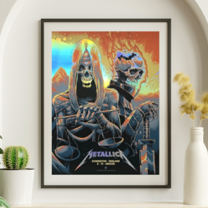 Metallica - Donington England October 16 2023 FOIL - Live Concert Poster Wall Art Print - 158266