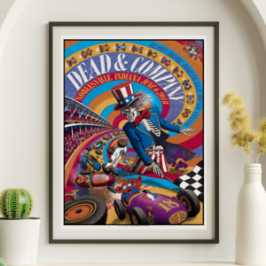 Dead and Company - Ruoff Music Center Noblesville IN June 6 2018 - Live Concert Poster Wall Art Print - 131204