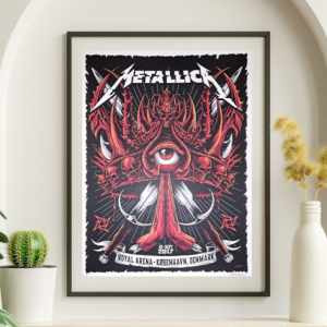 Metallica - Royal Arena Copenhagen Denmark September 2 2017 - Live Concert Poster Wall Art Print - 158271