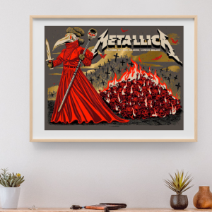 Metallica - 02 Arena London England October 24 2017 - Live Concert Poster Wall Art Print - 158274