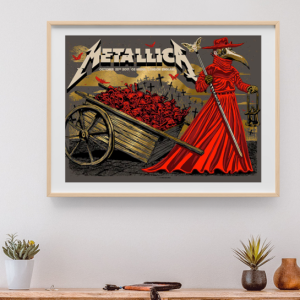 Metallica - 02 Arena London England October 22 2017 - Live Concert Poster Wall Art Print - 158275