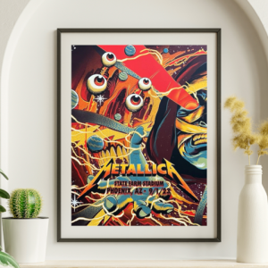 Metallica - State Farm Stadium Phoenix AZ September 1 2023 - Live Concert Poster Wall Art Print - 158276