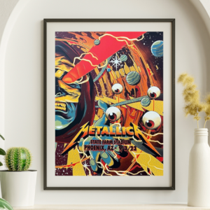 Metallica - State Farm Stadium Phoenix AZ September 3 2023 - Live Concert Poster Wall Art Print - 158277
