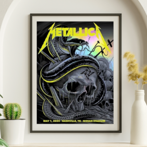 Metallica - Nissan Stadium Nashville TN May 1 2025 FOIL - Live Concert Poster Wall Art Print - 158278