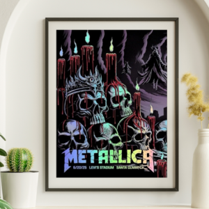 Metallica - Levis Stadium Santa Clara CA June 20 2025 FOIL - Live Concert Poster Wall Art Print - 158280