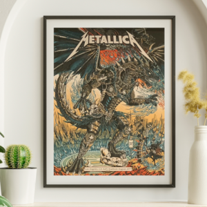 Metallica - SoFi Stadium Los Angeles CA August 25 2023 - Live Concert Poster Wall Art Print - 158282