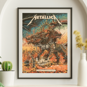 Metallica - SoFi Stadium Los Angeles CA August 27 2023 - Live Concert Poster Wall Art Print - 158283