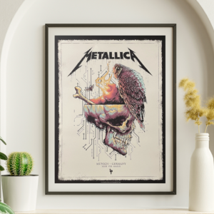 Metallica - Munich Germany August 23 2019 - Live Concert Poster Wall Art Print - 158288