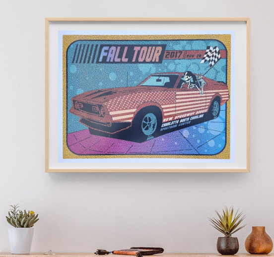 Dead and Company - Spectrum Center Charlotte NC November 28 2017 - Live Concert Poster Wall Art Print - 131206