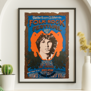 Doors - Santa Clara County Fairgrounds CA May 18 1968 – Live Concert Poster Wall Art Print - 133001