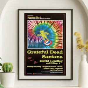 Grateful Dead - Angels Camp Calaveras CA August 22 1987 – Live Concert Poster Wall Art Print - 142008