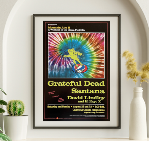Grateful Dead - Angels Camp Calaveras CA August 22 1987 – Live Concert Poster Wall Art Print - 142008
