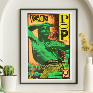 Iggy Pop - Hollywood Palladium CA December 9 1990 – Live Concert Poster Wall Art Print - 224001