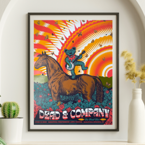 Dead and Company - Saratoga Performing Arts Center Saratoga NY June 17 2023 - Live Concert Poster Wall Art Print - 131216