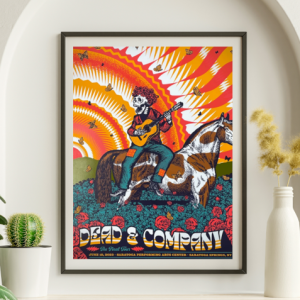 Dead and Company - Saratoga Performing Arts Center Saratoga NY June 18 2023 - Live Concert Poster Wall Art Print - 131217