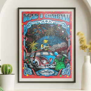 Dead and Company - Sphere Las Vegas NV July 4 2024 - Live Concert Poster Wall Art Print - 131218
