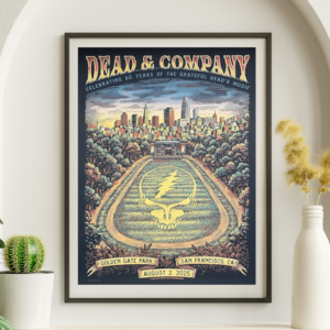Dead and Company - Golden Gate Park August 2 2025 Day 2 - Live Concert Poster Wall Art Print - 131138