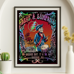 Dead and Company - TD Garden Boston MA FOIL November 17 2017 - Live Concert Poster Wall Art Print - 131229