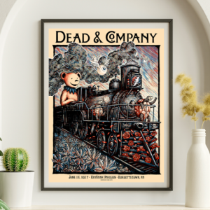 Dead and Company - Keybank Pavilion Burgettstown PA June 15 2017 - Live Concert Poster Wall Art Print - 131232