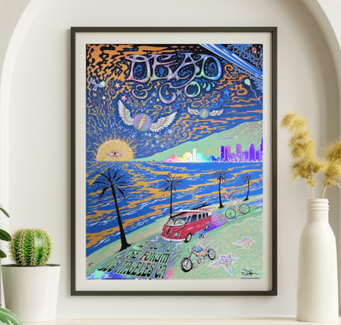 Dead and Company - The Forum Los Angeles CA December 30 2015 FOIL – Live Concert Poster Wall Art Print - 131275