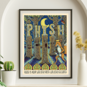 Phish - Long Beach Arena Long Beach CA August 15 2012 - Live Concert Poster Wall Art Print - 172094