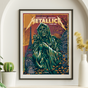 Metallica - Stade de France Paris France May 19 2023 - Live Concert Poster Wall Art Print - 158104