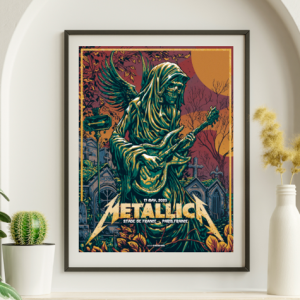 Metallica - Stade de France Paris France May 17 2023 - Live Concert Poster Wall Art Print - 158105