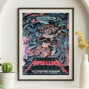 Metallica - Letzigrund Stadium Zurich Switzerland May 10 2019 - Live Concert Poster Wall Art Print - 158063