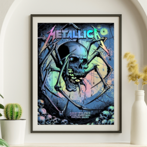 Metallica - Stade Olympique Montreal Quebec August 11 2023 FOIL - Live Concert Poster Wall Art Print - 158241
