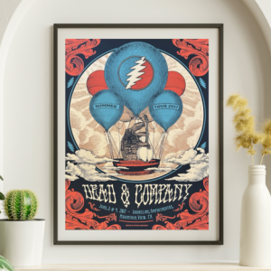 Dead and Company - Shoreline Amphitheater Mountain View CA June 3 2017 - Live Concert Poster Wall Art Print - 131183