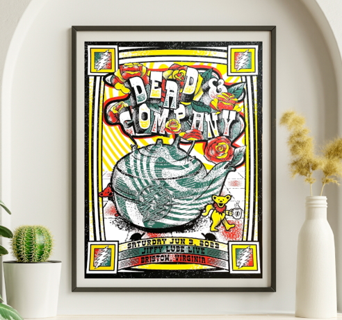 Dead and Company - Jiffy Lube Center Bristow VA June 3 2023 – Live Concert Poster Wall Art Print – 131284