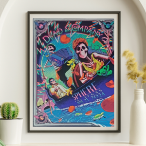 Dead and Company - Sphere Las Vegas NV June 21 2024 – Live Concert Poster Wall Art Print – 131324