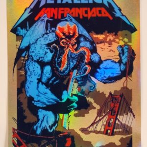 Metallica - Outside Lands San Francisco CA August 12 2017 - Live Concert Poster Vinyl Foil STICKER - 158025s