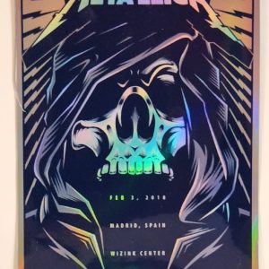 Metallica - Wizink Center Madrid Spain February 3 2018 - Live Concert Poster Vinyl Foil STICKER - 158215s