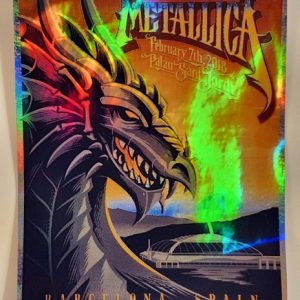 Metallica - Palau Sant Jordi Barcelona Spain February 7 2018 - Live Concert Poster Vinyl Foil STICKER - 158037s