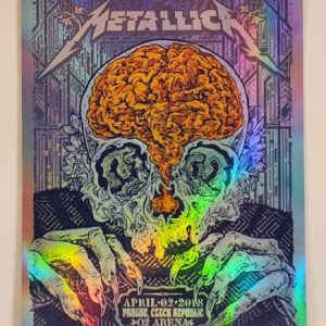 Metallica - Prague Czech Republic April 2 2018 - Live Concert Poster Vinyl Foil STICKER - 158217s