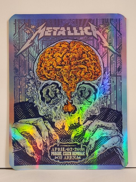 Metallica - Prague Czech Republic April 2 2018 - Live Concert Poster Vinyl Foil STICKER - 158217s