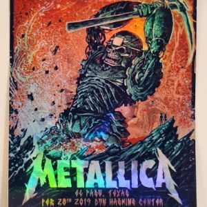Metallica - Don Haskins Center El Paso TX February 28 2019 - Live Concert Poster Vinyl Foil STICKER - 158213s