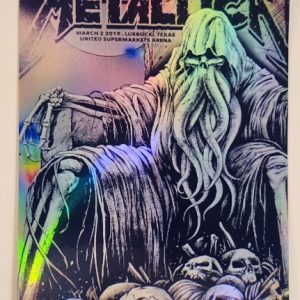 Metallica - United Supermarkets Arena Lubbock TX March 2 2019 - Live Concert Poster Vinyl Foil STICKER - 158250s